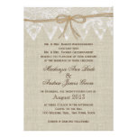 Vintage Lace Country Fair Wedding Invitation