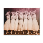Vintage ladies dancing postcards