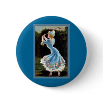 Vintage Lady Golfing Pin