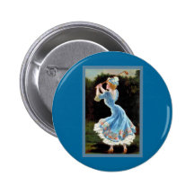 Vintage Lady Golfing Pin