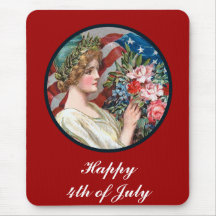 Vintage Lady Liberty_Mousepad