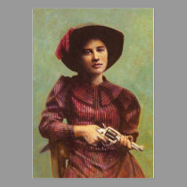 Vintage Lady Outlaw ACEO Buusiness Card business cards
