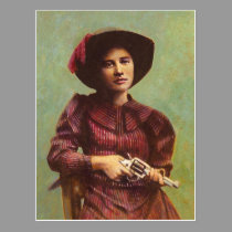 Vintage Lady Outlaw Postcard postcards