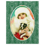 Vintage Lady with Boston Terrier flyers