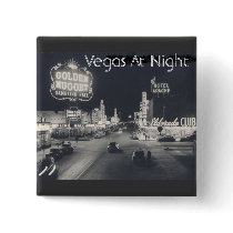 Vintage Las Vegas Strip/Downtown Pinback Button