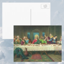 Vintage Last Supper with Jesus Christ and Apostles Post Cards