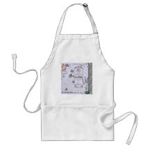 Vintage Lavender Collage Aprons