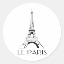 vintage le paris sticker