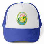 Vintage Lemon Squash Label Trucker Hat