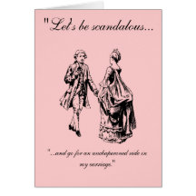 VIntage Let's Be Scandalous Valentine's Day Card
