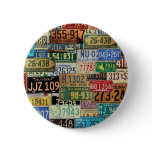 Vintage License Plates buttons