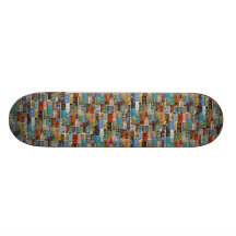 Vintage License Plates Skateboard
