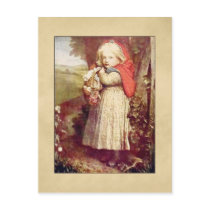 Vintage Lil Red Riding Hood Postcard
