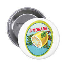 Vintage Limonada Label Buttons