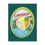 Vintage Limonada Label postcards