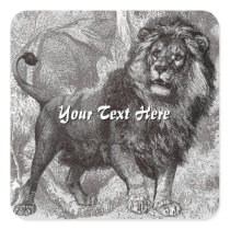 Vintage Lion Stickers