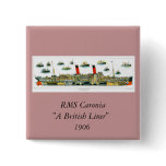 Vintage Lithograph British Ocean Liner RMS Caronia buttons