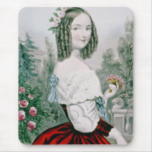 Vintage Lithograph Portrait Mousemat