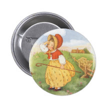 Vintage Little Bo Peep Mother Goose Nursery Rhyme Buttons