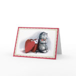 Vintage Little Kitty Valentine Greeting Card
