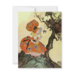 Vintage Little Miss Muffet w Spider Nursery Rhyme Invitations