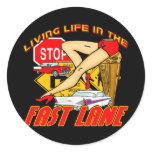 Vintage Living Life In The Fast Lane stickers