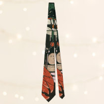 Vintage Lobster and Champagne; Elegant Party Neck Tie
