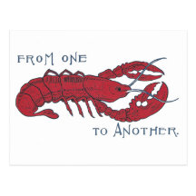 Vintage Lobster Postcard