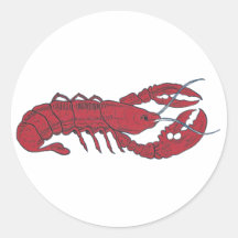 Vintage Lobster Sticker