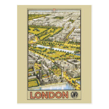 Vintage London Great Western Railway ad Post Card