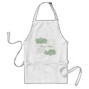 Vintage Look Aqua Hydrangea -  Business Aprons