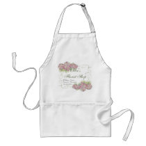 Vintage Look Pink Hydrangea -  Business Aprons