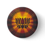Vintage Lotus Flower Print buttons