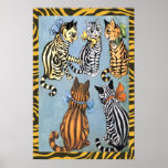 Vintage Louis Wain Cat Pals Poster Print
