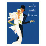 Vintage Love and Romance Couple Cocktail Party Personalized Invitations