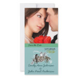 Vintage Love Birds Save the Date  Your Photo photo cards