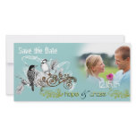 Vintage Love Birds Save the Date  Your Photo photo cards