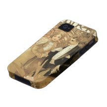 Vintage Love Romance, Art Nouveau, Alphonse Mucha Case For The iPhone 4