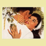 Vintage Love Romance, Couple in a Loving Embrace postcards