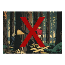 Vintage Lumberjacks Custom Invites