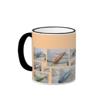 Vintage Lures Patches of Pictures Mug