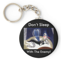 Vintage Madam Malaria Mosquito Key Chains