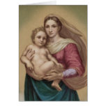 Vintage Madonna And Child Card