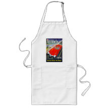 VINTAGE MAGAZINE (FUTURISTIC CAR) Long Apron
