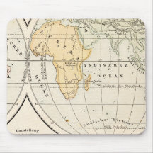 Vintage Map Indischer Ocean Mousepads