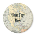 Vintage Map Magnet