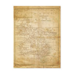 Vintage Map of Australasia postcards