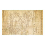 Vintage Map of Australasia Rectangular Sticker