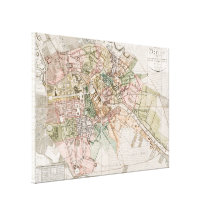 Vintage Map of Berlin (1811) Stretched Canvas Print