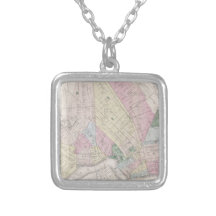 Vintage Map of Brooklyn (1873) Pendant